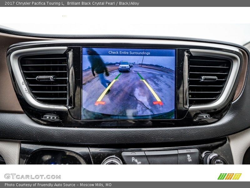 Brilliant Black Crystal Pearl / Black/Alloy 2017 Chrysler Pacifica Touring L