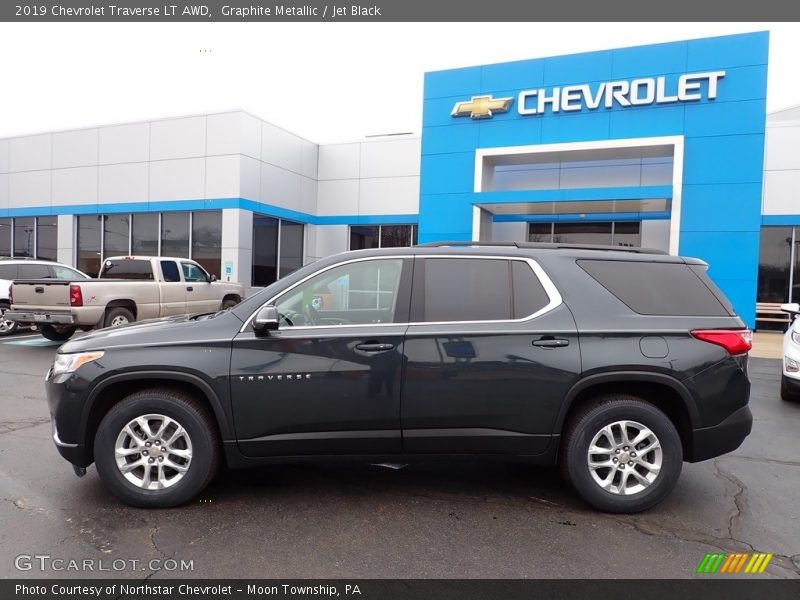 Graphite Metallic / Jet Black 2019 Chevrolet Traverse LT AWD