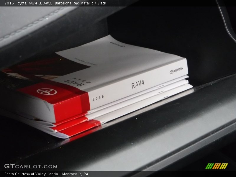 Barcelona Red Metallic / Black 2016 Toyota RAV4 LE AWD