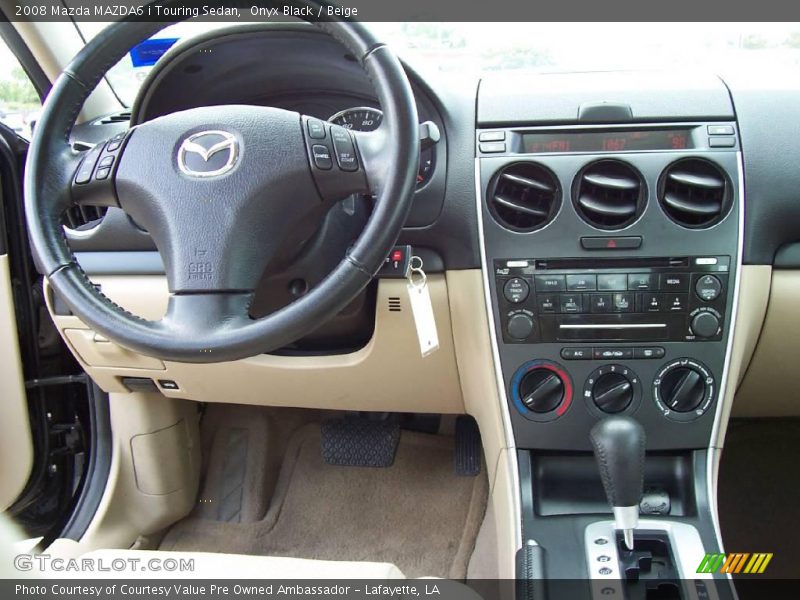 Onyx Black / Beige 2008 Mazda MAZDA6 i Touring Sedan