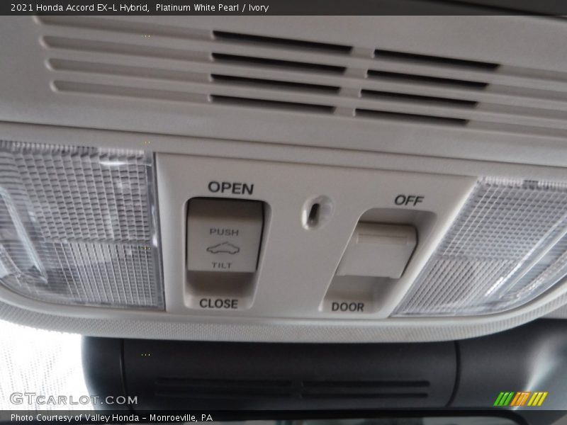 Platinum White Pearl / Ivory 2021 Honda Accord EX-L Hybrid