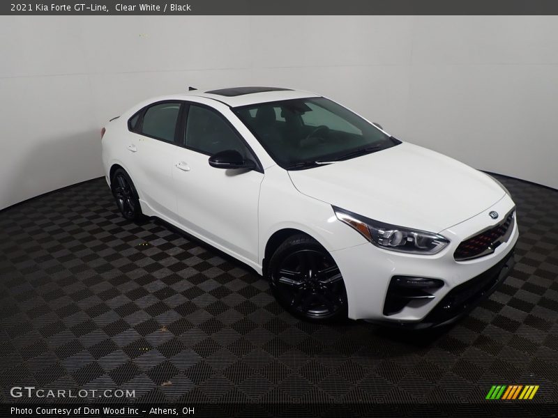 Clear White / Black 2021 Kia Forte GT-Line