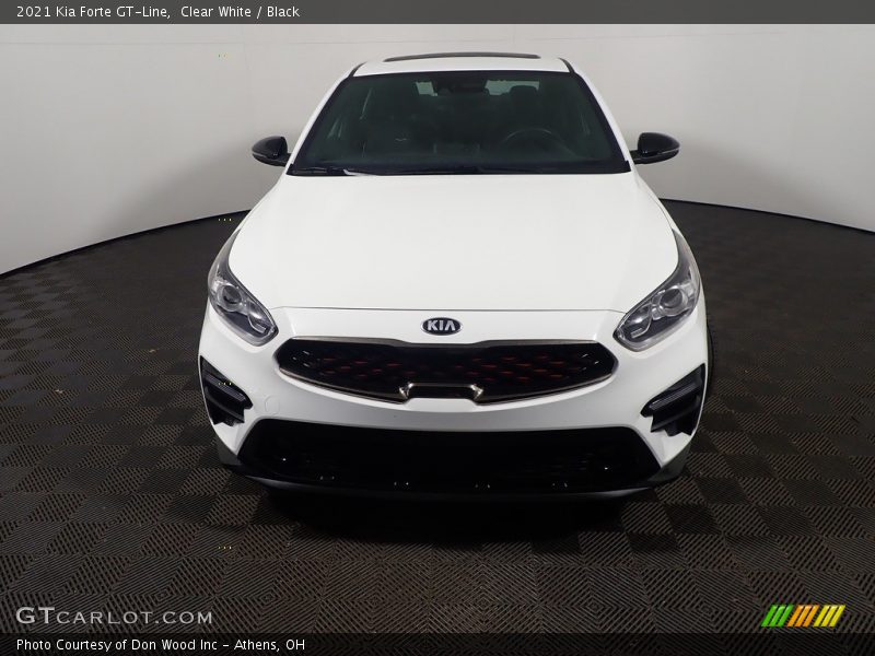 Clear White / Black 2021 Kia Forte GT-Line
