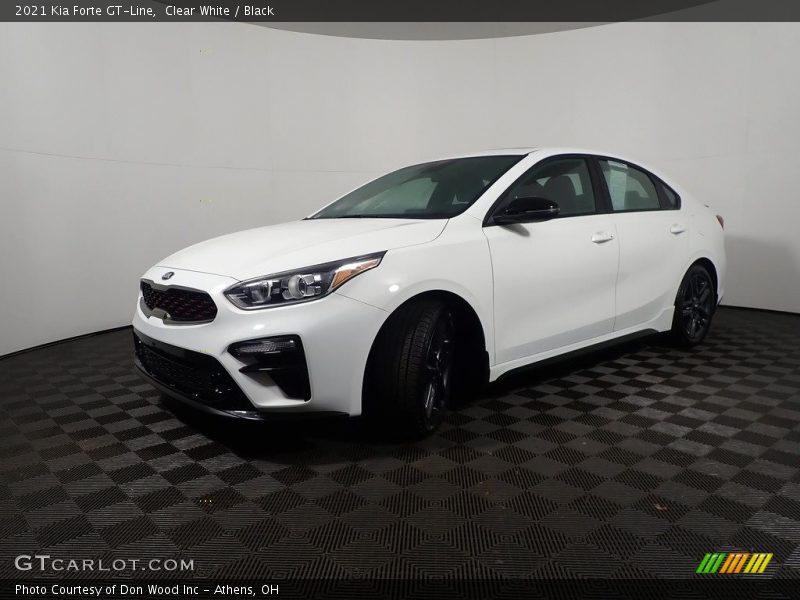 Clear White / Black 2021 Kia Forte GT-Line