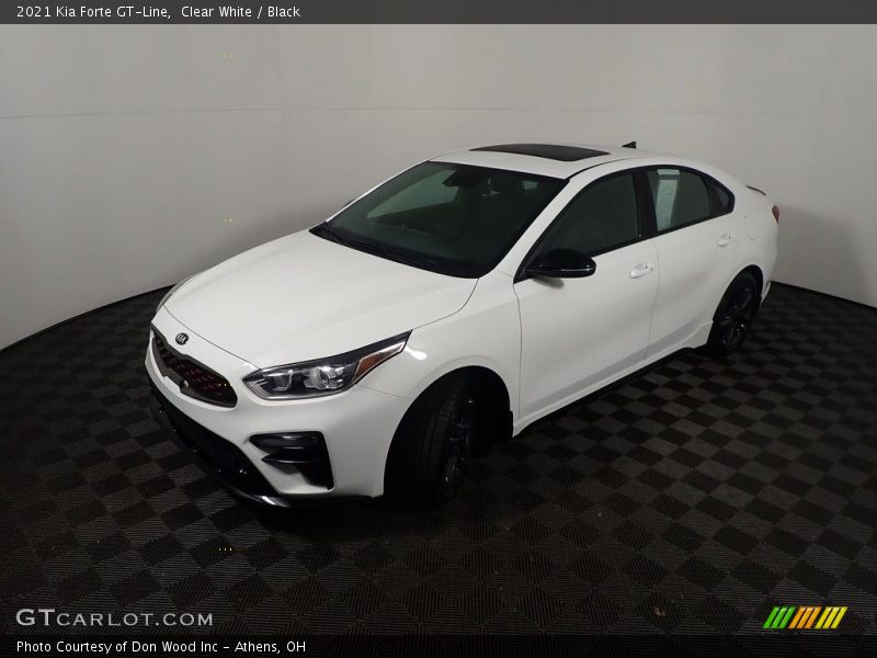 Clear White / Black 2021 Kia Forte GT-Line