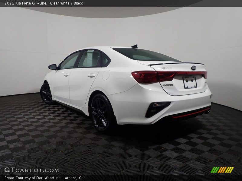 Clear White / Black 2021 Kia Forte GT-Line