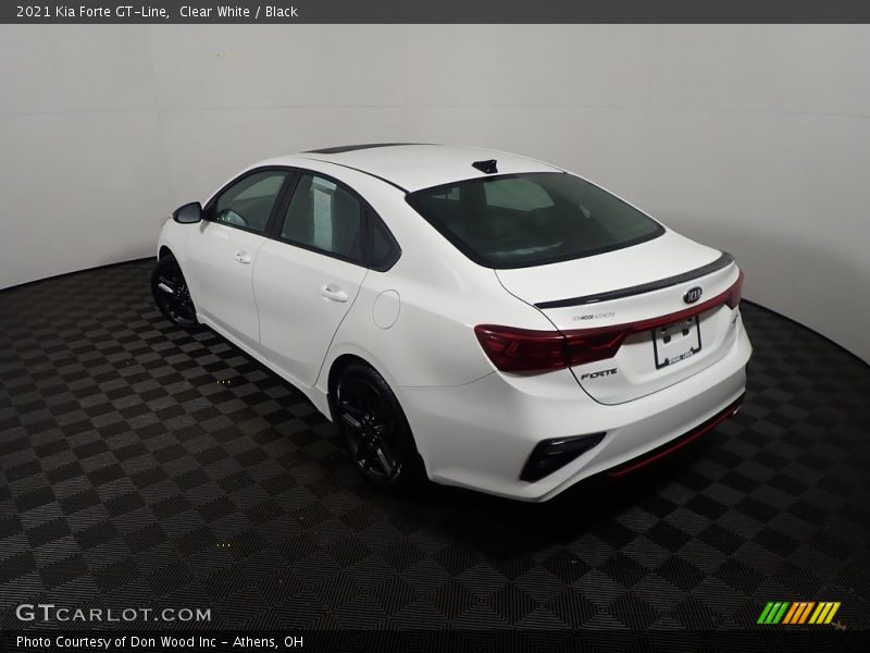 Clear White / Black 2021 Kia Forte GT-Line