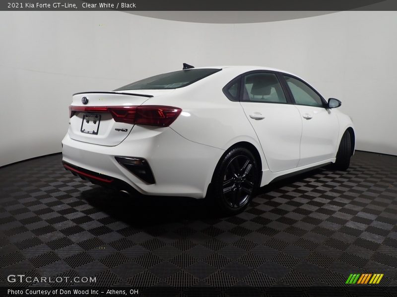 Clear White / Black 2021 Kia Forte GT-Line