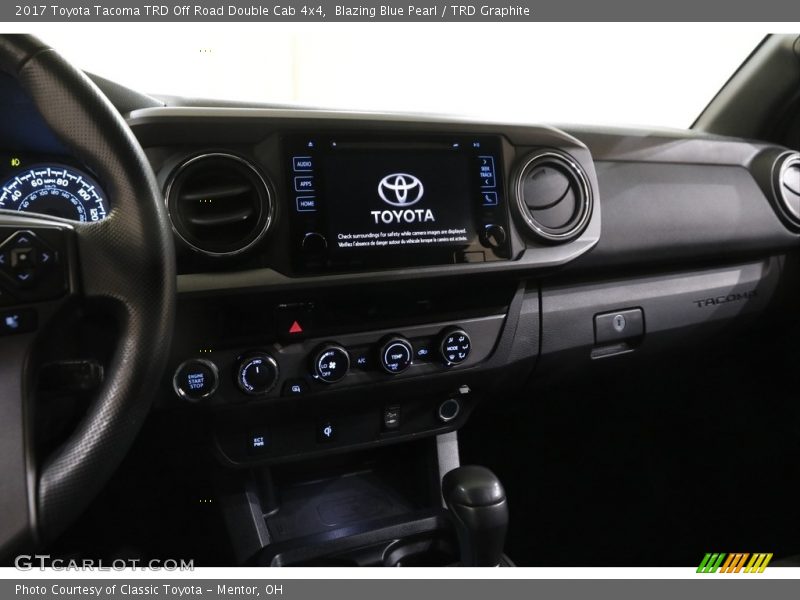 Blazing Blue Pearl / TRD Graphite 2017 Toyota Tacoma TRD Off Road Double Cab 4x4