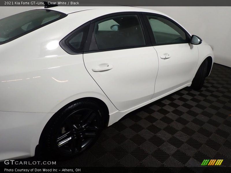 Clear White / Black 2021 Kia Forte GT-Line