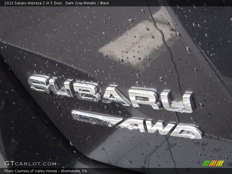 Dark Gray Metallic / Black 2013 Subaru Impreza 2.0i 5 Door