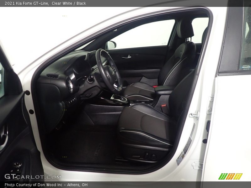 Clear White / Black 2021 Kia Forte GT-Line