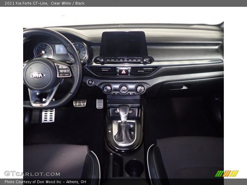 Clear White / Black 2021 Kia Forte GT-Line