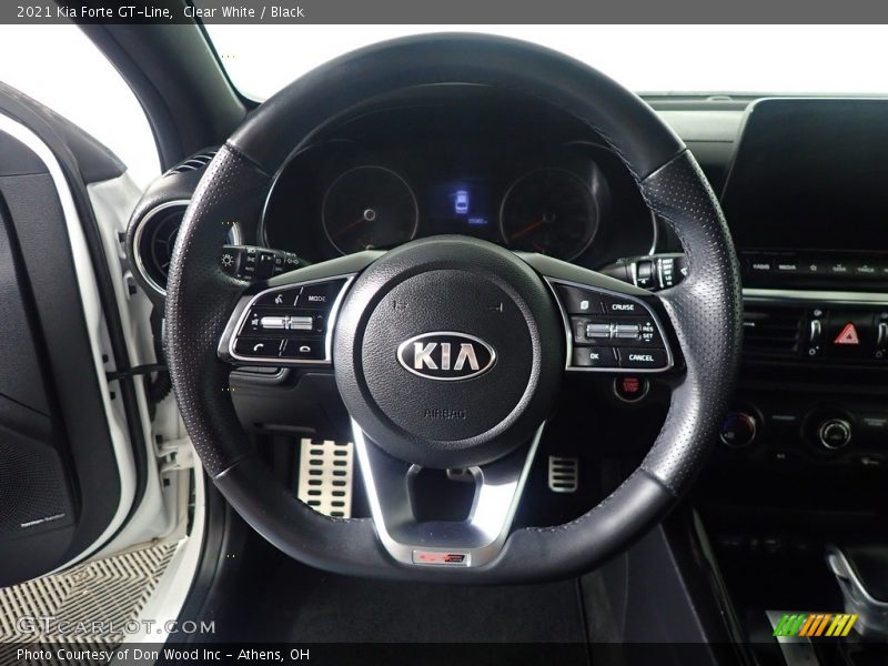 Clear White / Black 2021 Kia Forte GT-Line