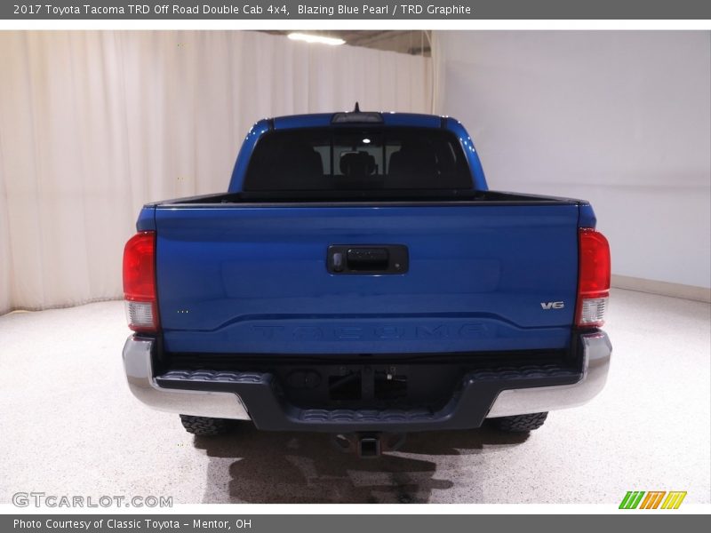 Blazing Blue Pearl / TRD Graphite 2017 Toyota Tacoma TRD Off Road Double Cab 4x4
