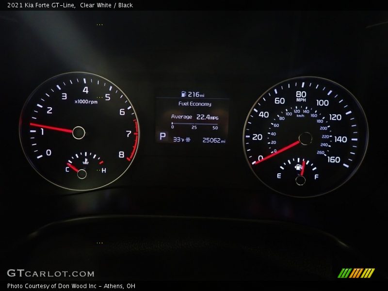 Clear White / Black 2021 Kia Forte GT-Line