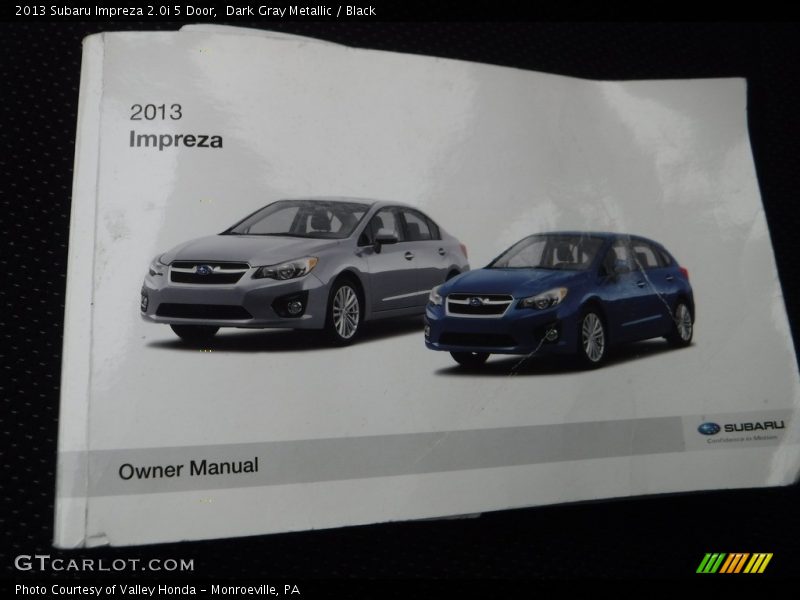 Dark Gray Metallic / Black 2013 Subaru Impreza 2.0i 5 Door