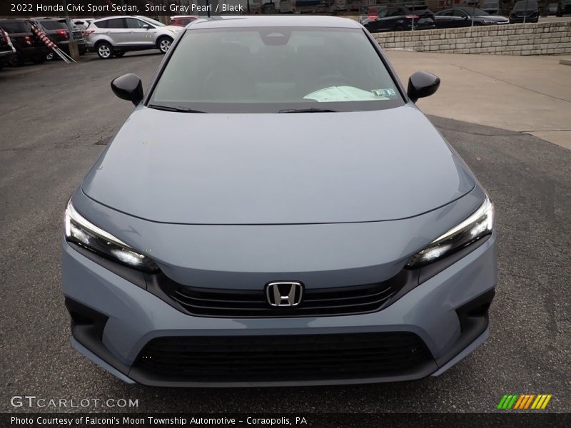 Sonic Gray Pearl / Black 2022 Honda Civic Sport Sedan