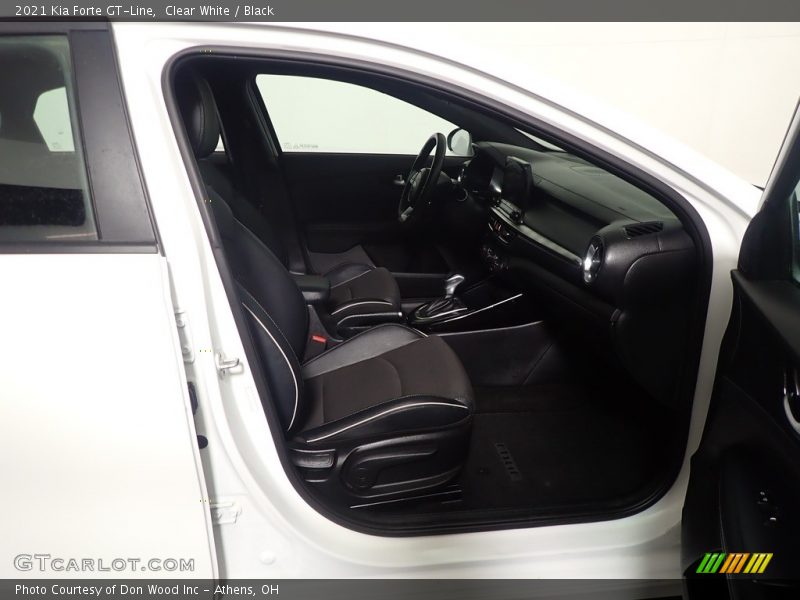 Clear White / Black 2021 Kia Forte GT-Line
