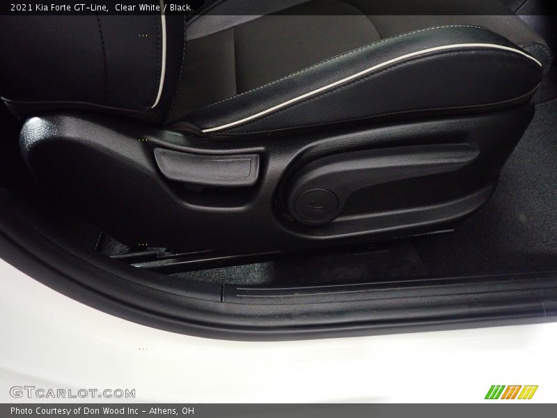 Clear White / Black 2021 Kia Forte GT-Line