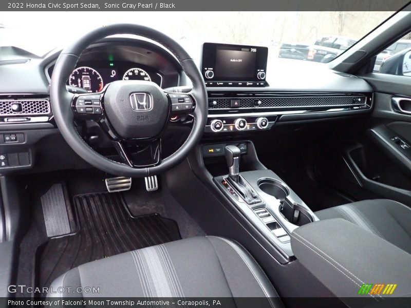  2022 Civic Sport Sedan Black Interior