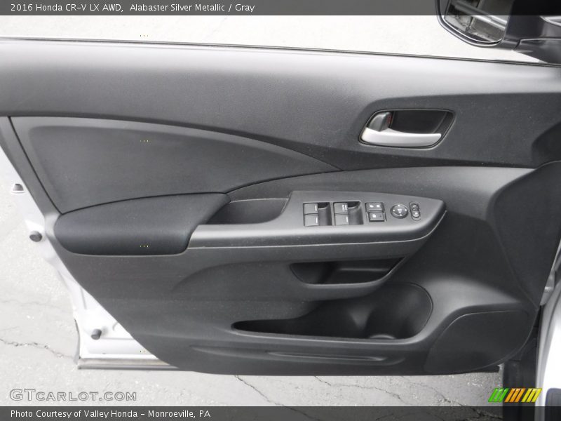 Alabaster Silver Metallic / Gray 2016 Honda CR-V LX AWD