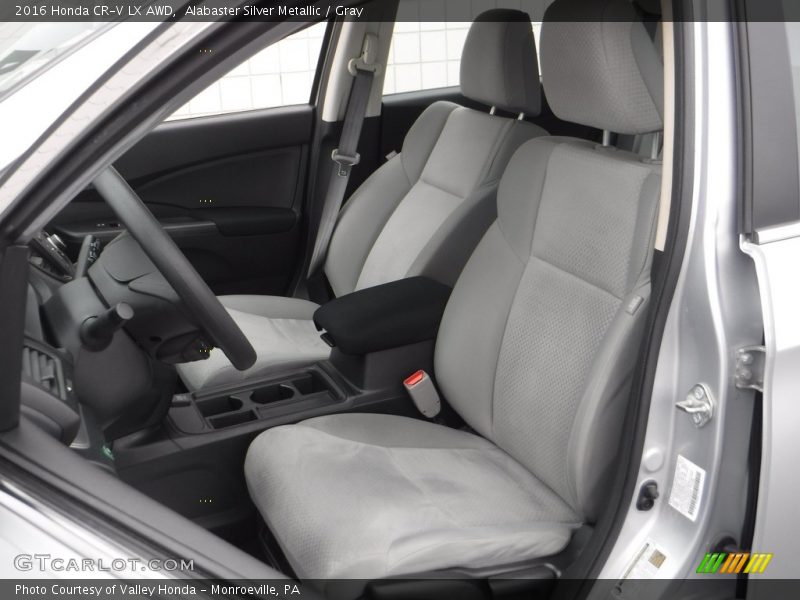 Alabaster Silver Metallic / Gray 2016 Honda CR-V LX AWD