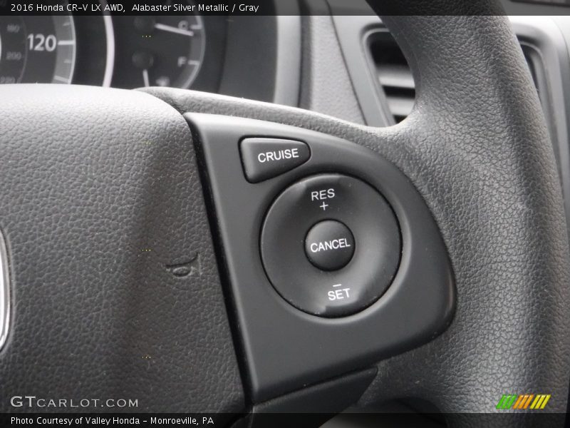 Alabaster Silver Metallic / Gray 2016 Honda CR-V LX AWD