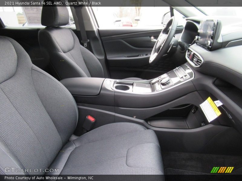 Quartz White / Black 2021 Hyundai Santa Fe SEL AWD