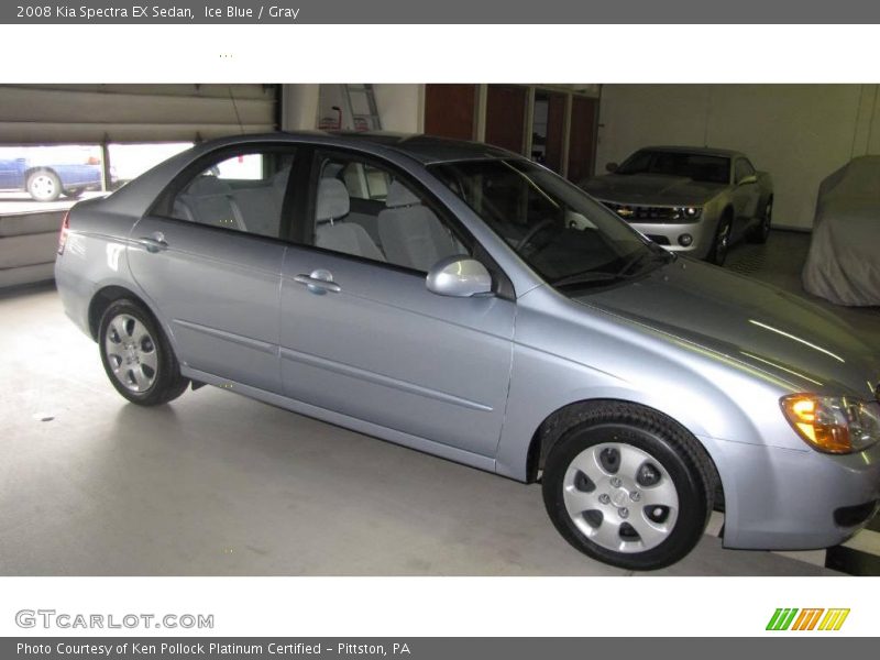 Ice Blue / Gray 2008 Kia Spectra EX Sedan