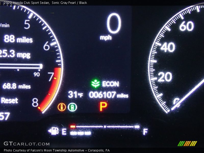 Sonic Gray Pearl / Black 2022 Honda Civic Sport Sedan