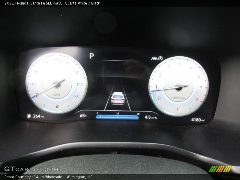 Quartz White / Black 2021 Hyundai Santa Fe SEL AWD