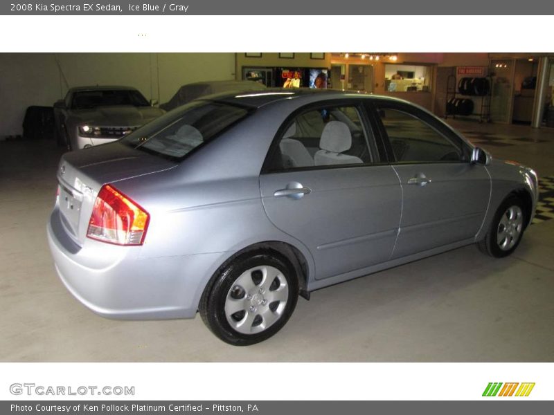 Ice Blue / Gray 2008 Kia Spectra EX Sedan