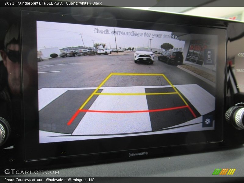 Quartz White / Black 2021 Hyundai Santa Fe SEL AWD