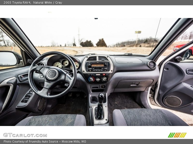Natural White / Gray 2003 Toyota RAV4