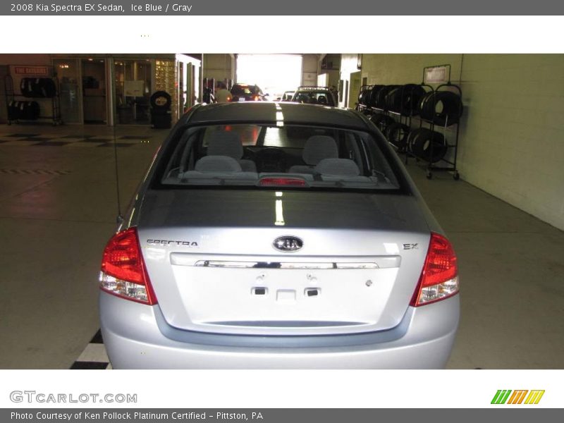Ice Blue / Gray 2008 Kia Spectra EX Sedan