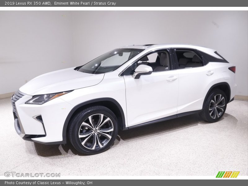 Eminent White Pearl / Stratus Gray 2019 Lexus RX 350 AWD