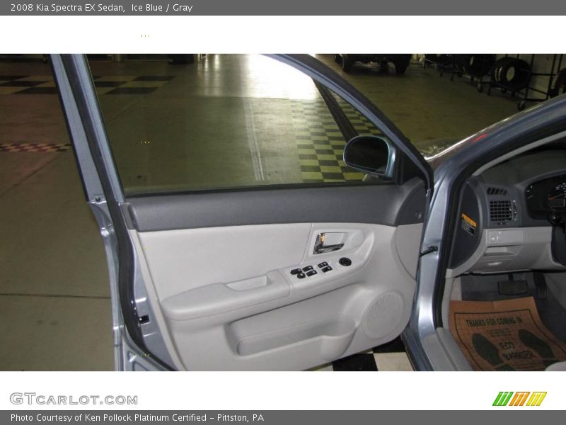 Ice Blue / Gray 2008 Kia Spectra EX Sedan