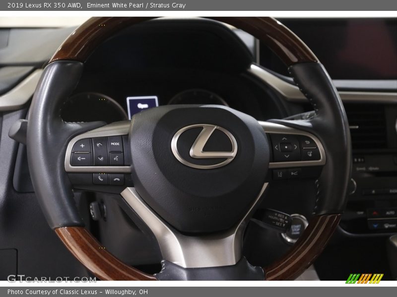 Eminent White Pearl / Stratus Gray 2019 Lexus RX 350 AWD