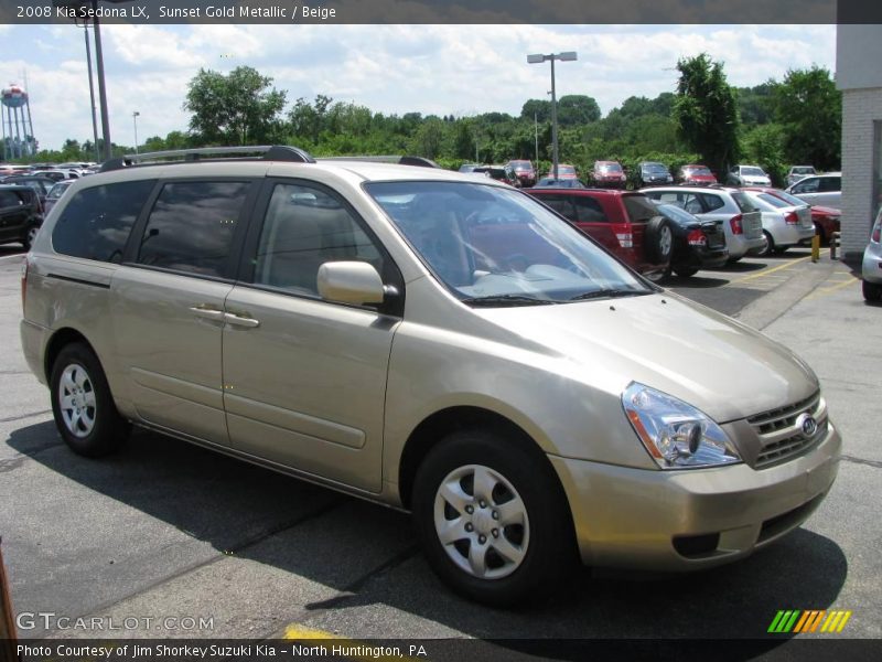 Sunset Gold Metallic / Beige 2008 Kia Sedona LX