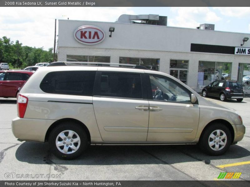 Sunset Gold Metallic / Beige 2008 Kia Sedona LX