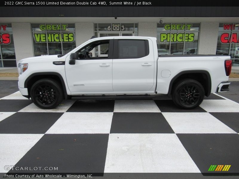 Summit White / Jet Black 2022 GMC Sierra 1500 Limited Elevation Double Cab 4WD