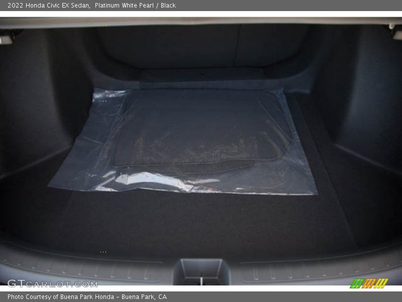Platinum White Pearl / Black 2022 Honda Civic EX Sedan