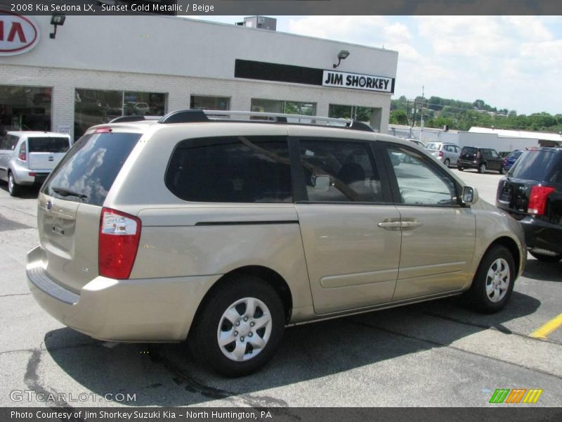Sunset Gold Metallic / Beige 2008 Kia Sedona LX