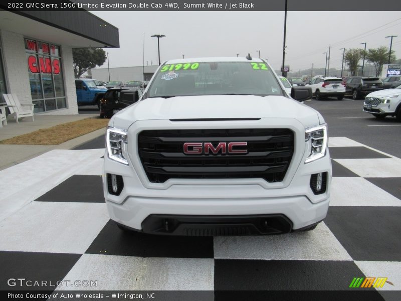 Summit White / Jet Black 2022 GMC Sierra 1500 Limited Elevation Double Cab 4WD