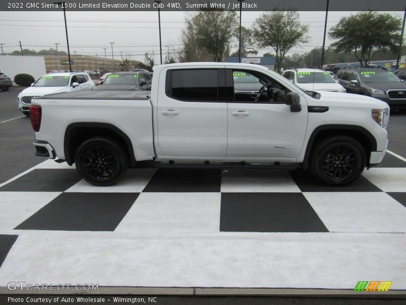 Summit White / Jet Black 2022 GMC Sierra 1500 Limited Elevation Double Cab 4WD