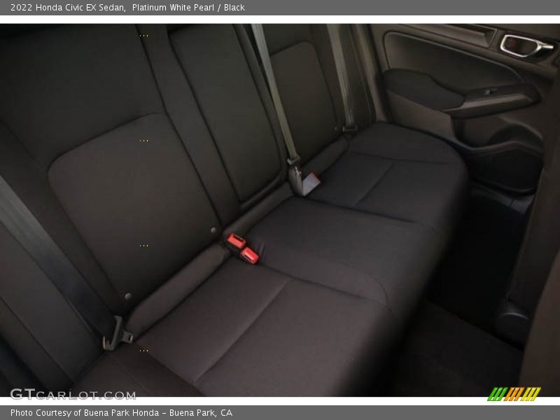 Platinum White Pearl / Black 2022 Honda Civic EX Sedan