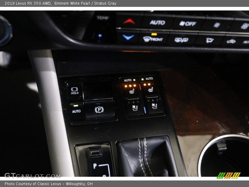 Eminent White Pearl / Stratus Gray 2019 Lexus RX 350 AWD
