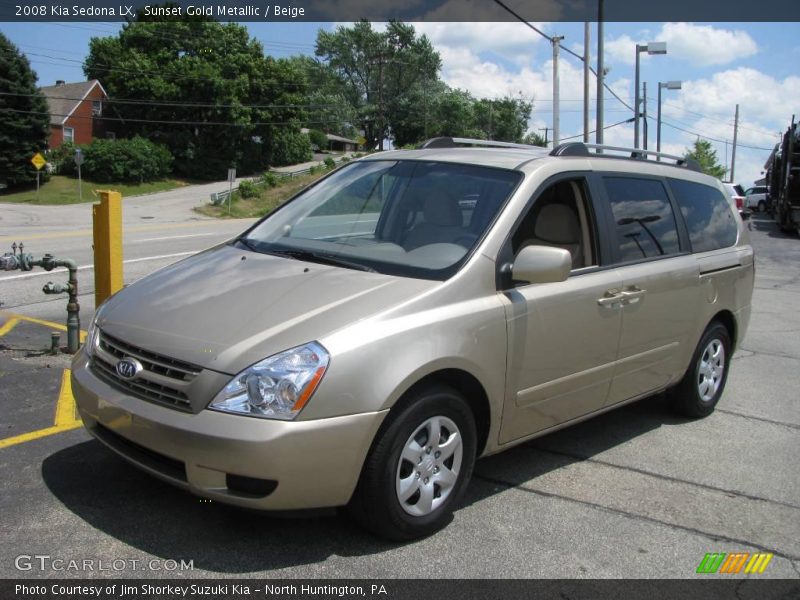 Sunset Gold Metallic / Beige 2008 Kia Sedona LX