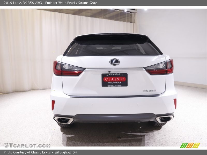 Eminent White Pearl / Stratus Gray 2019 Lexus RX 350 AWD